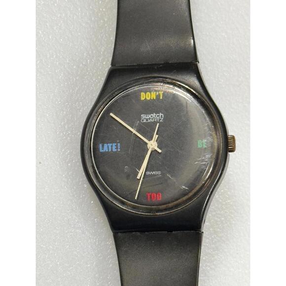 Vintage Original Swatch Watch - Don’t Be Too Late